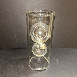 Vintage Wolfard Classic 9" Hand Blown Glass Oil Lamp Cylinder